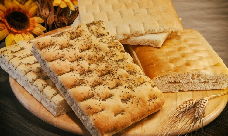 Focaccia with olive oil